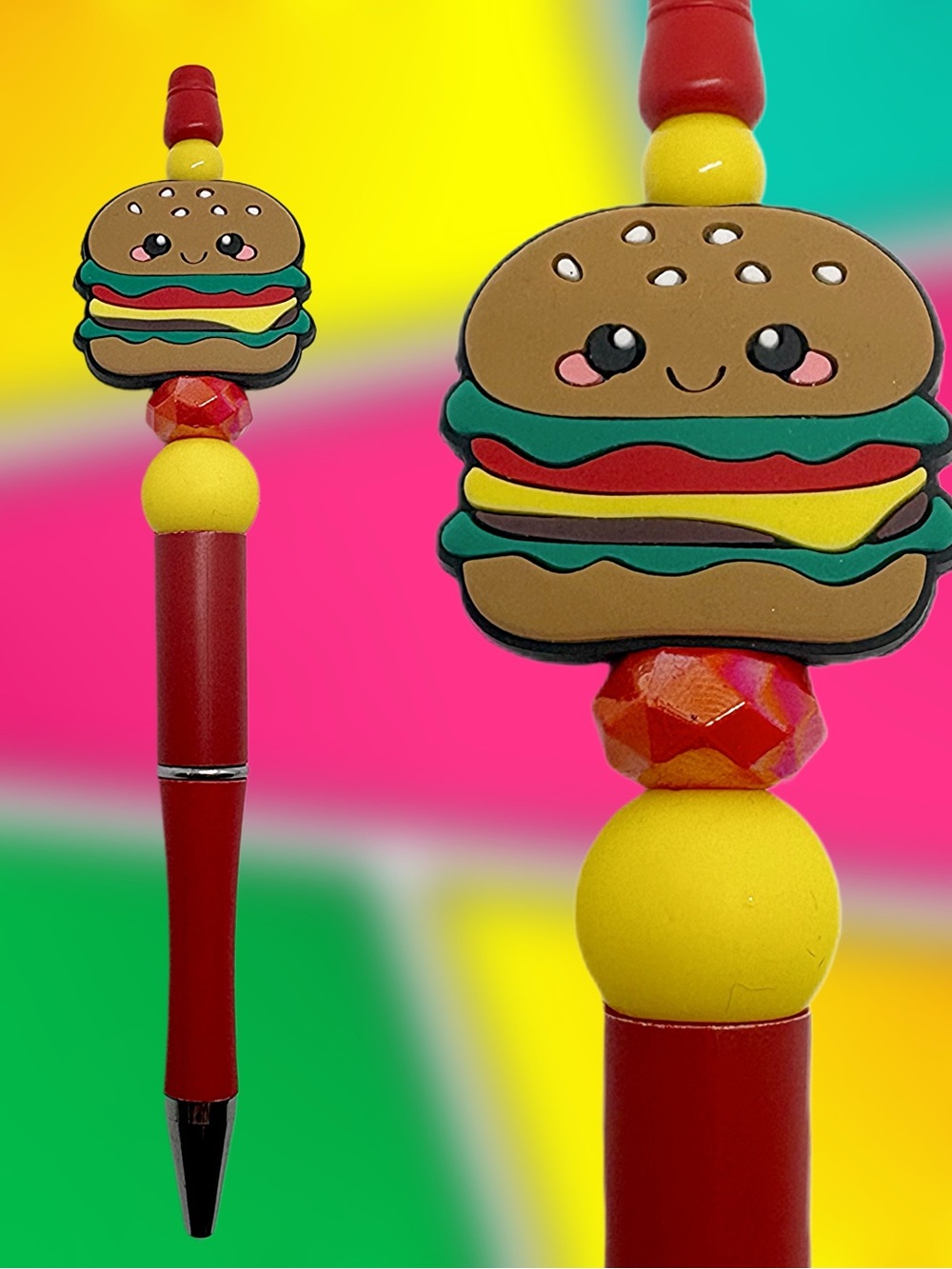 Handmade Cute Cheeseburger Pen